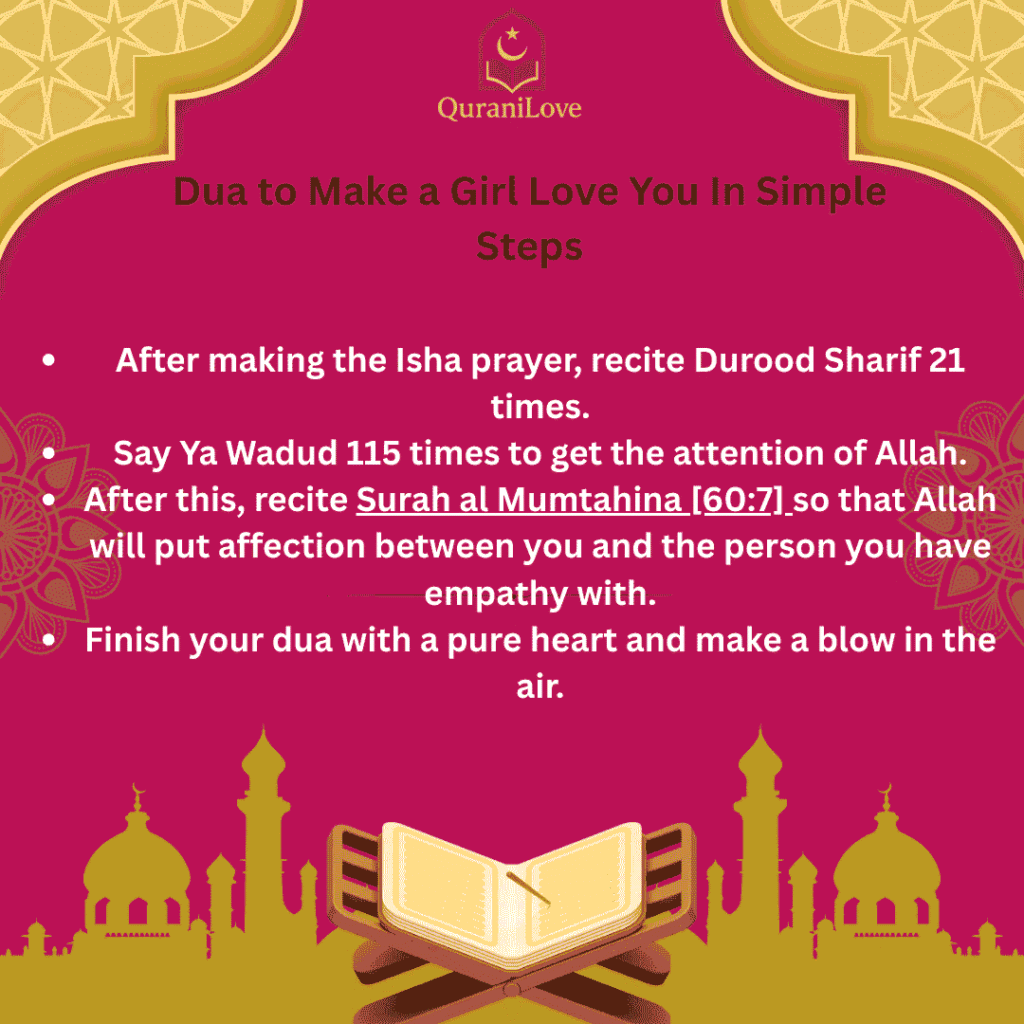 Dua to Make a Girl Love You In Simple Steps 